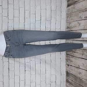 Ann Taylor Loft Classic Modern Denim Mid-Rise Skinny Ankle Jeans in Gray - NWT
